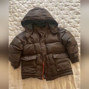 GAP Extra Warm Winter Down Puffer Brown Jacket